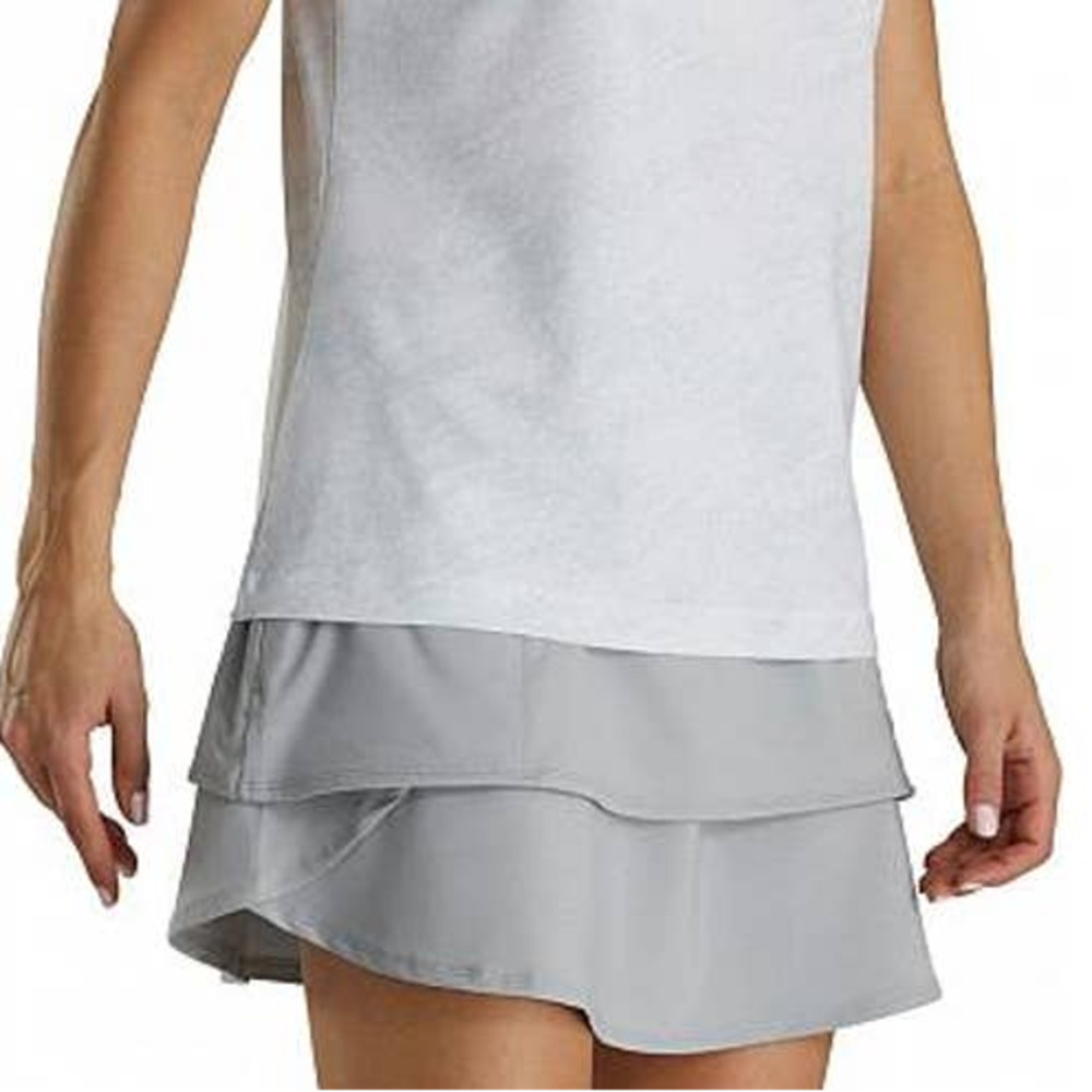 FJ FootJoy Performance Layered Gray Golf Skort Skirt Women's Size Medium